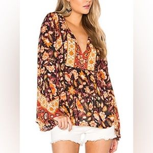 Spell Lolita Blouse in 70's Rust - Size Small